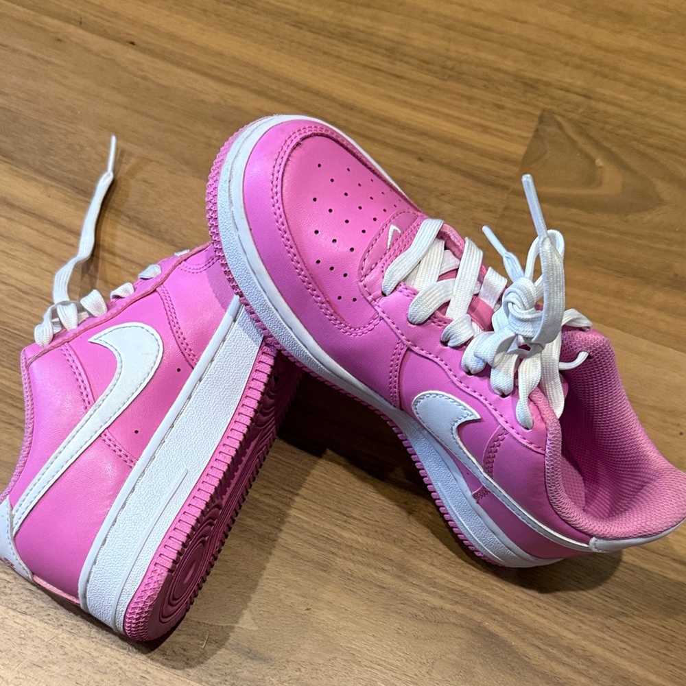 Nike Air Force 1 Vibrant Pink and White Sneakers